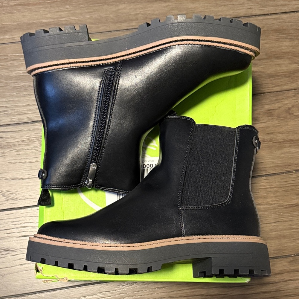 Sam Edelman Black Laguna Chelsea Ankle Boots size 5 Youth girl - Picture 3 of 11
